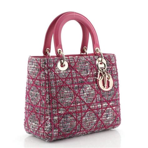 lady dior tweed price|Lady Dior leather bag.